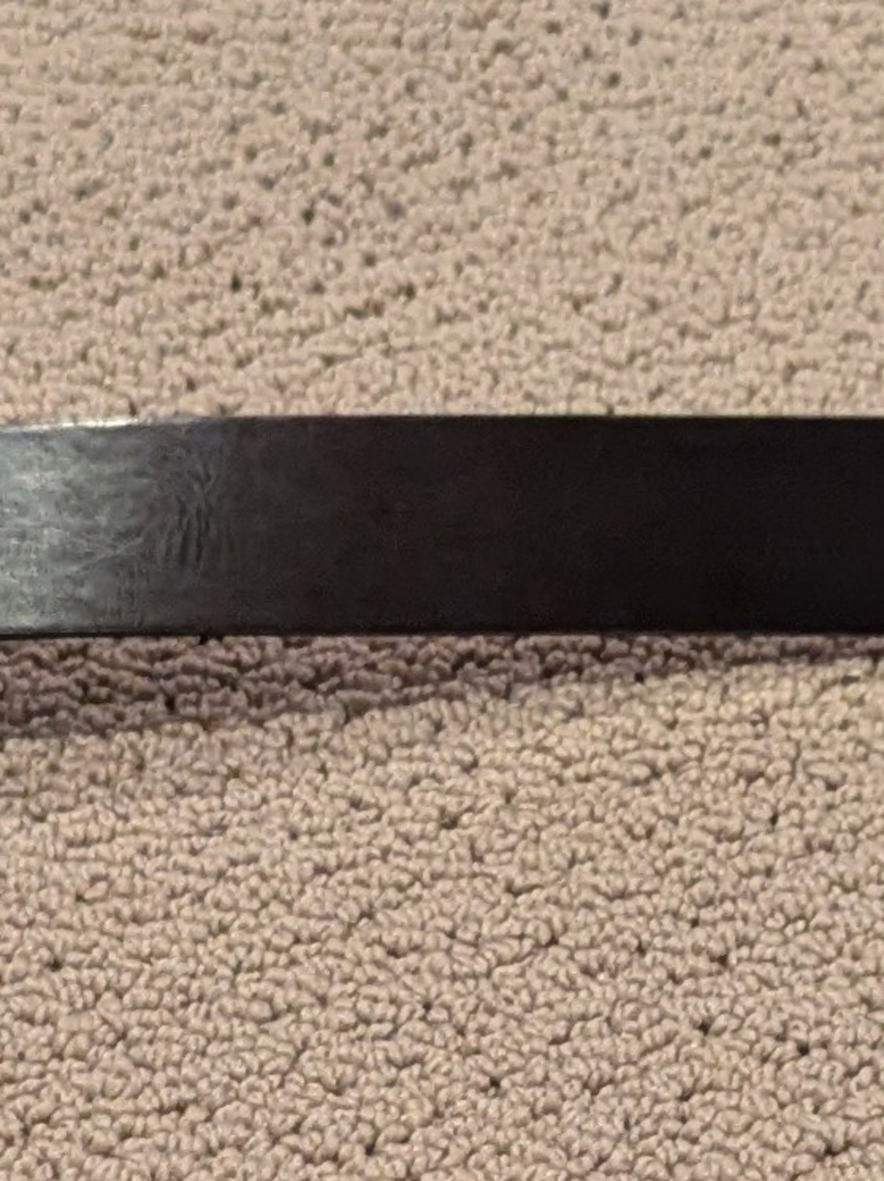 Black Smooth Leather Belt